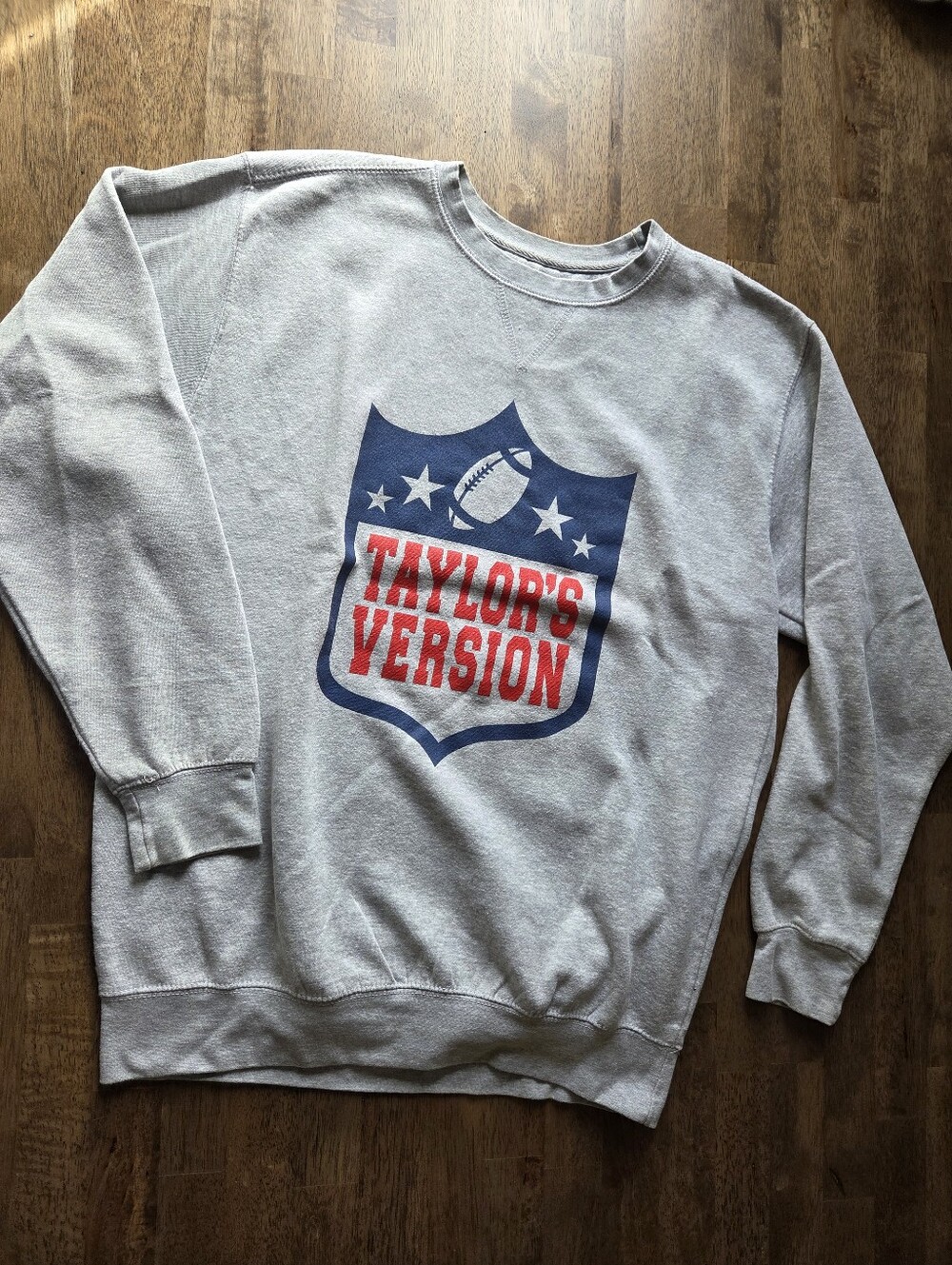 Taylor's Version Gray Graphic Crewneck Sweatshirt